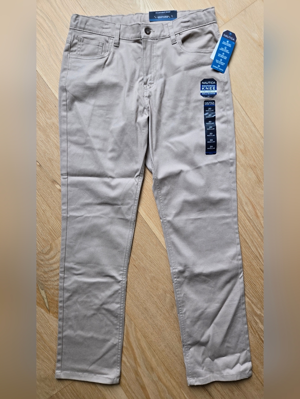 Nautica Khaki Boys' Straight Leg Chinos
